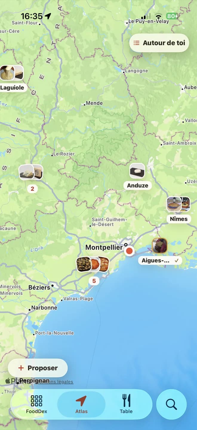L'Atlas autour de Montpellier : des spécialités posées sur la carte à Laguiole, Anduze, Nîmes et Sète